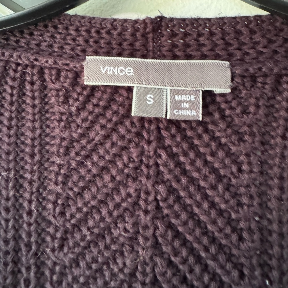 Vince Women's 100% Cotton V-Neck Sweater - Picture 2 of 13
